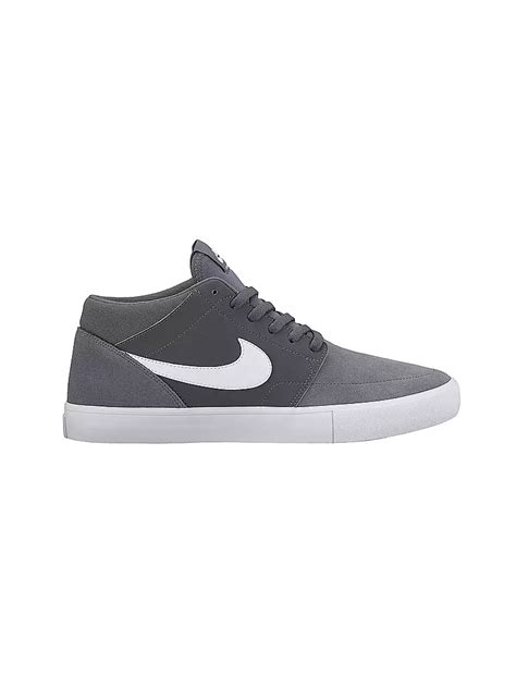 nike sb solarsoft portmore ii mid herren-skateboardschuh blau|2019 Nike Portmore II Mid Solarsoft Canvas Skate Shoes.